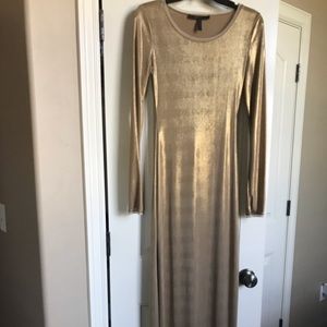 BCBG Red Carpet gold Metallic Dress